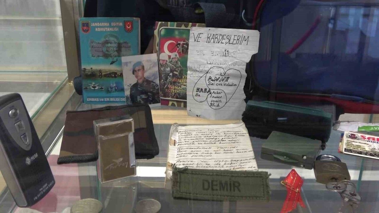 Adıyaman Şehitlik Müzesi'nde Şehit Eşyaları Sergisi Başladı