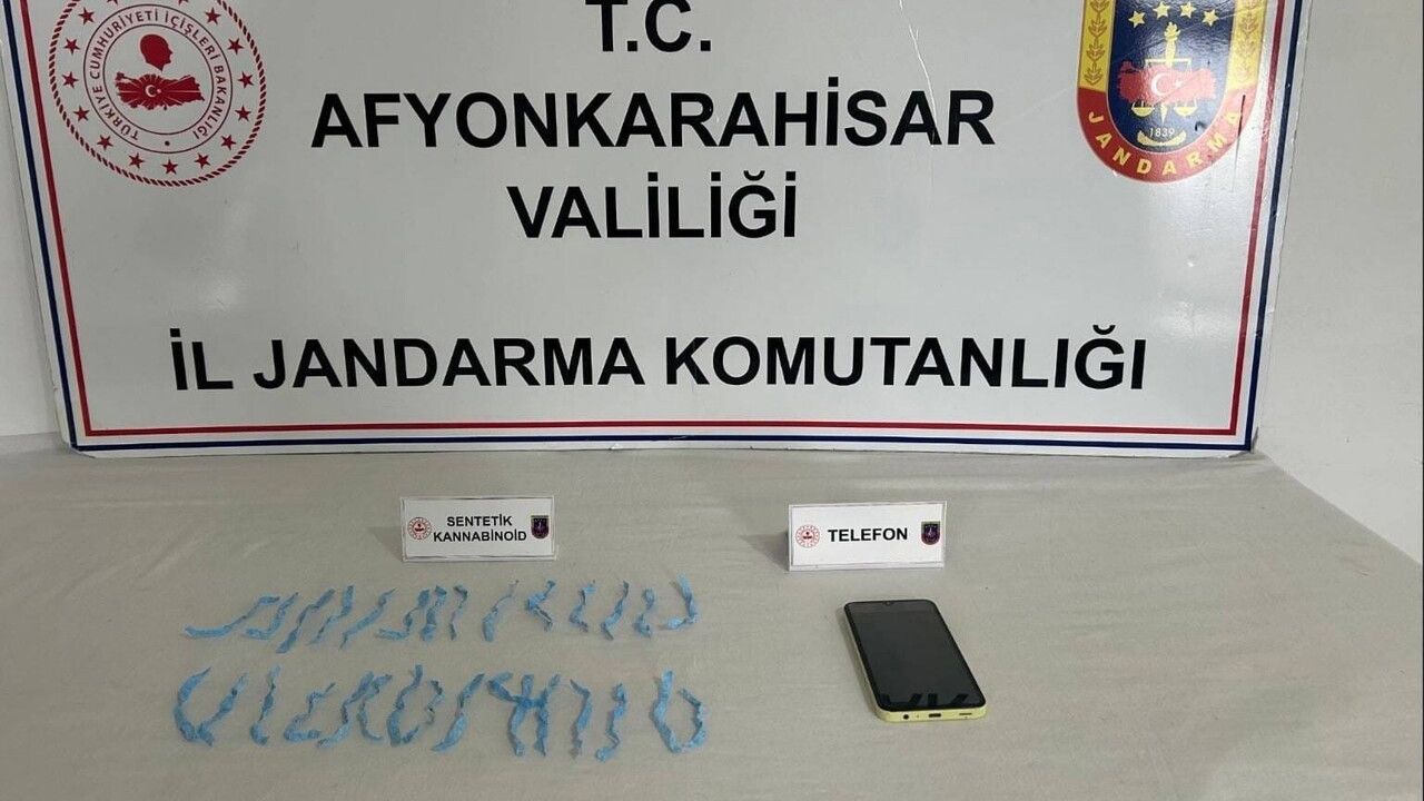 Afyonkarahisar'da 630 Doz Sentetik Uyuşturucu Ele Geçirildi: 1 Tutuklu