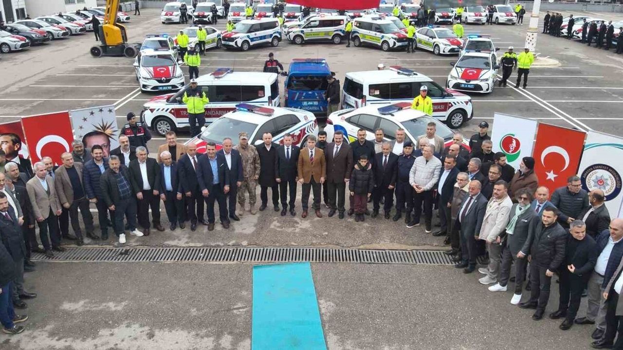 Amasya'ya 71 Yeni Araç: Emniyet ve Jandarma Hizmete Alındı