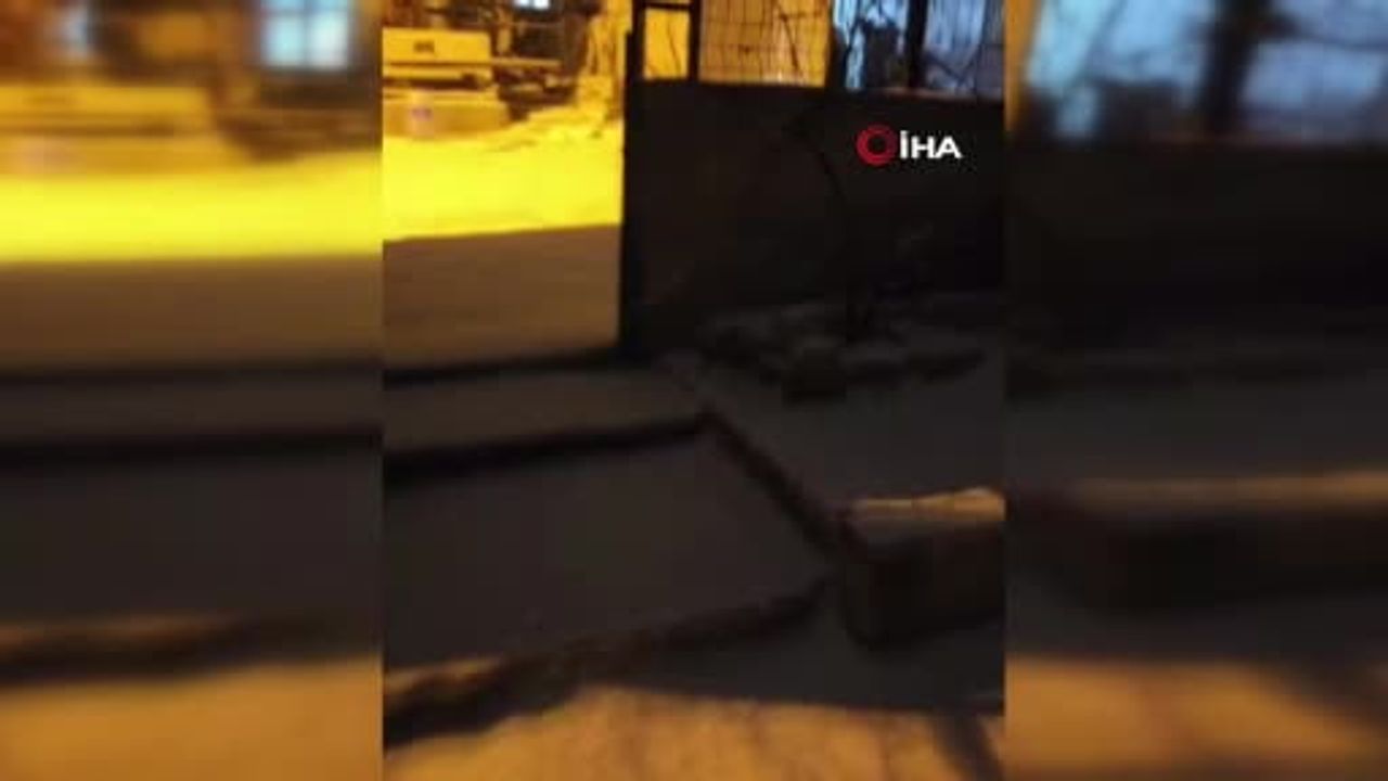 Ankara Elmadağ'da Akşam Karı İlçeyi Beyaza Bürüdü