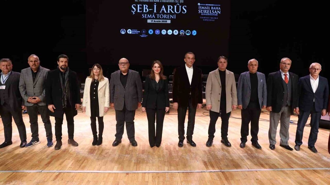 Antalya Büyükşehir Belediyesi'nden Şeb-i Arûs: Mevlânâ 752. Vuslat Yıldönümü