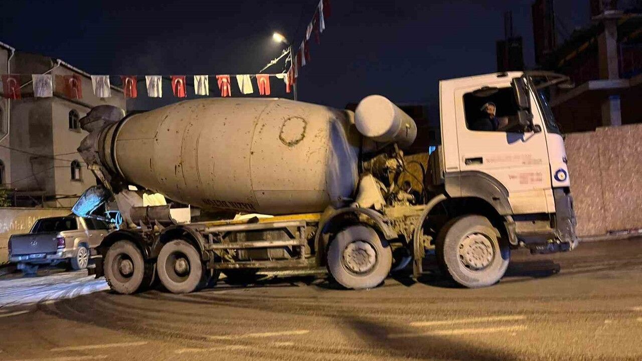 Arnavutköy'de beton mikserine düşen sürücünün kimliği belli oldu