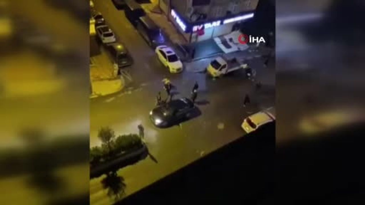 Arnavutköy'de Kavga: Necip Fazıl Caddesi'nde Yumrukların Hedefi Güçlükle Kaçtı