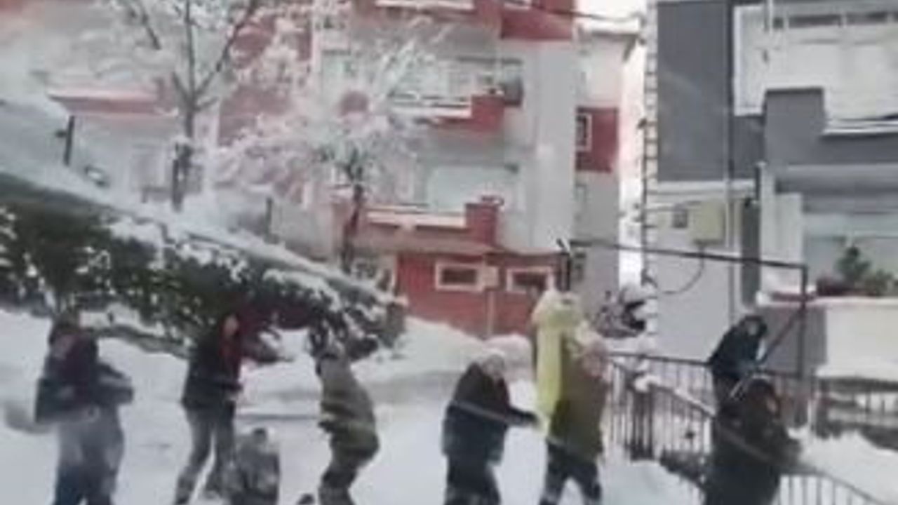 Artvin'de Çocukların Kartoplu 'Savunması' İş Makinesini Duraklattı