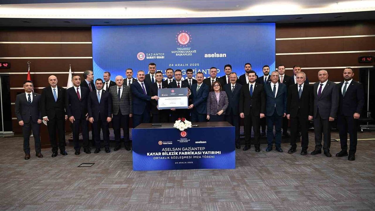 ASELSAN Gaziantep'te Kayar Bilezik Fabrikası İçin Ortaklık İmzalandı