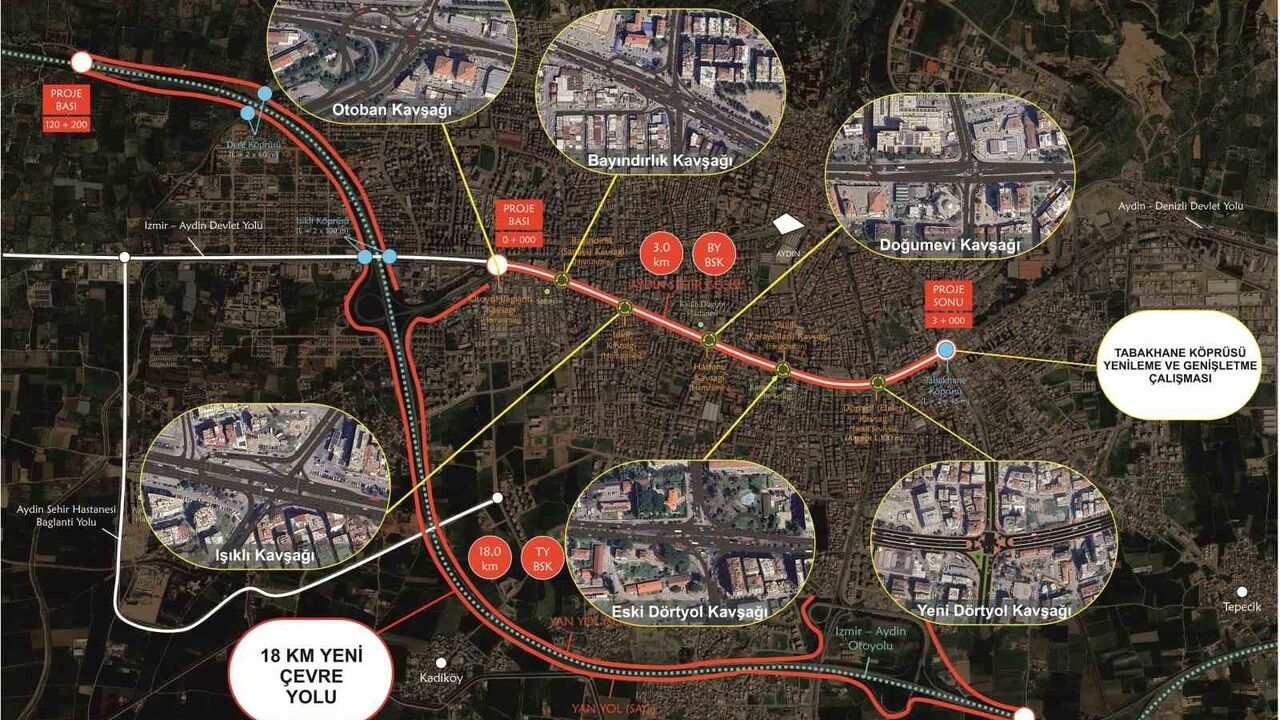 Aydın'da Yeni Dörtyol Köprülü Kavşağı İhalesiyle Trafik Çözümüne Adım