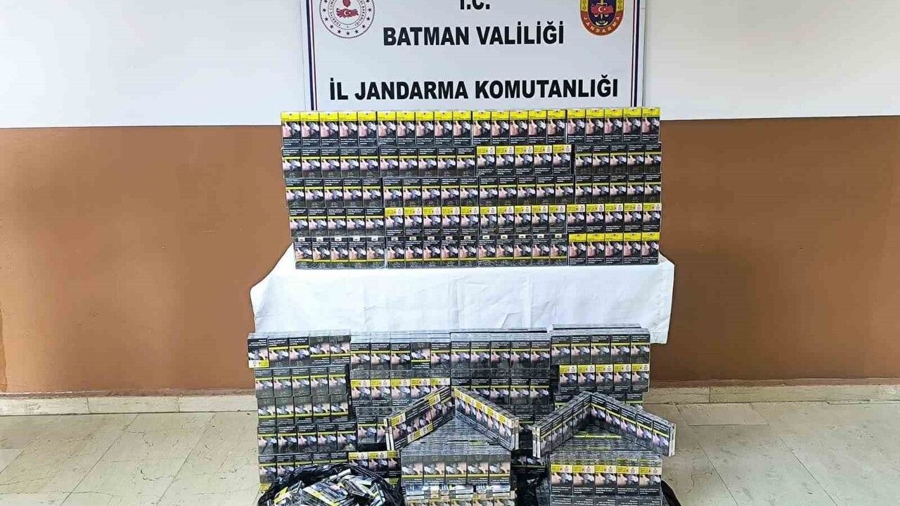 Batman’da Kaçakçılık Operasyonu: 13 bin 176 Paket Kaçak Sigara Ele Geçirildi