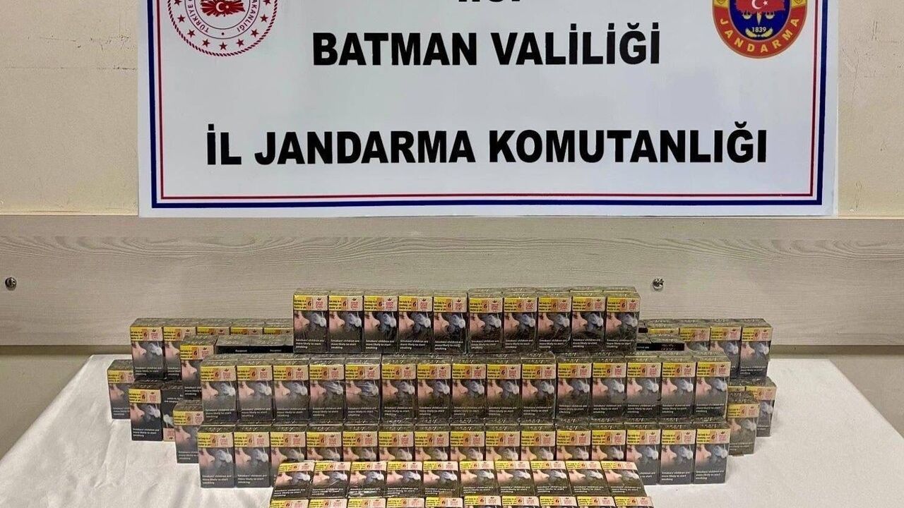 Batman'da Kaçakçılık Operasyonu: Gercüş ve Hasankeyf'te 4.867 Paket Kaçak Sigara