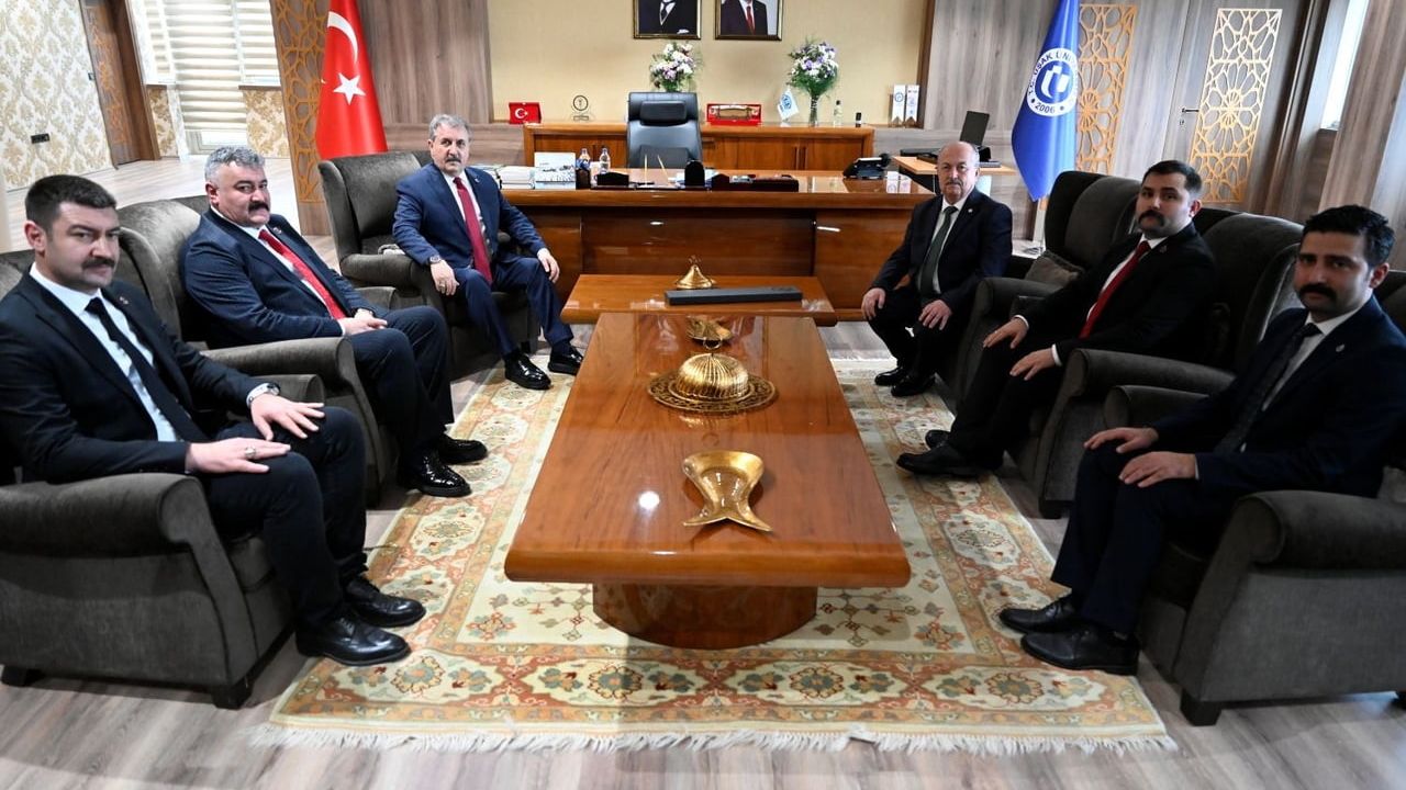 BBP Genel Başkanı Destici’den UÜ Rektörü Prof. Dr. Ahmet Demir’e hayırlı olsun ziyareti