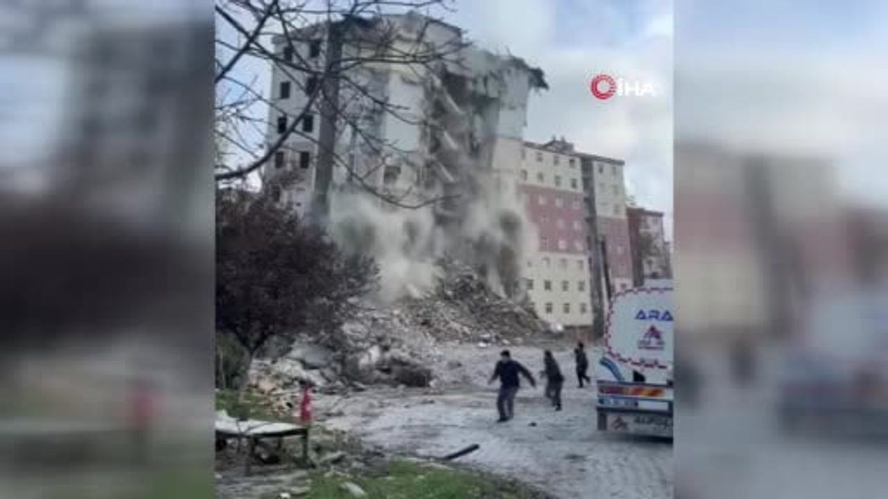 Beylikdüzü'nde Yıkımda Bina Kısmen Çöktü: Çocuklar Son Anda Kurtuldu