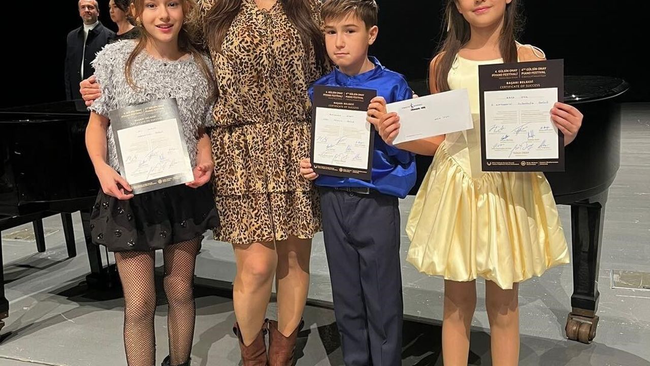 Bilecikli Öğrenciler 4. Gülsin Onay Piyano Festivali'nden 3 Ödülle Döndü