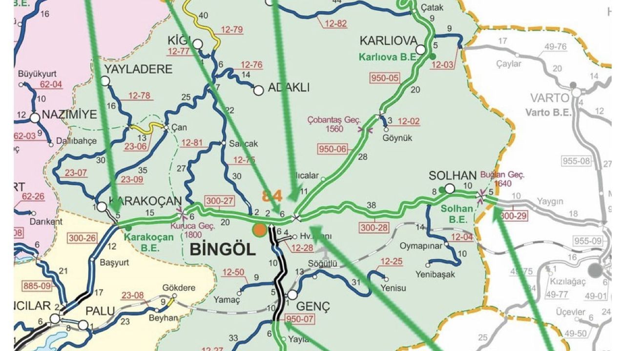 Bingöl'de Tır Trafiğine Kapatılan Yollar Açıldı