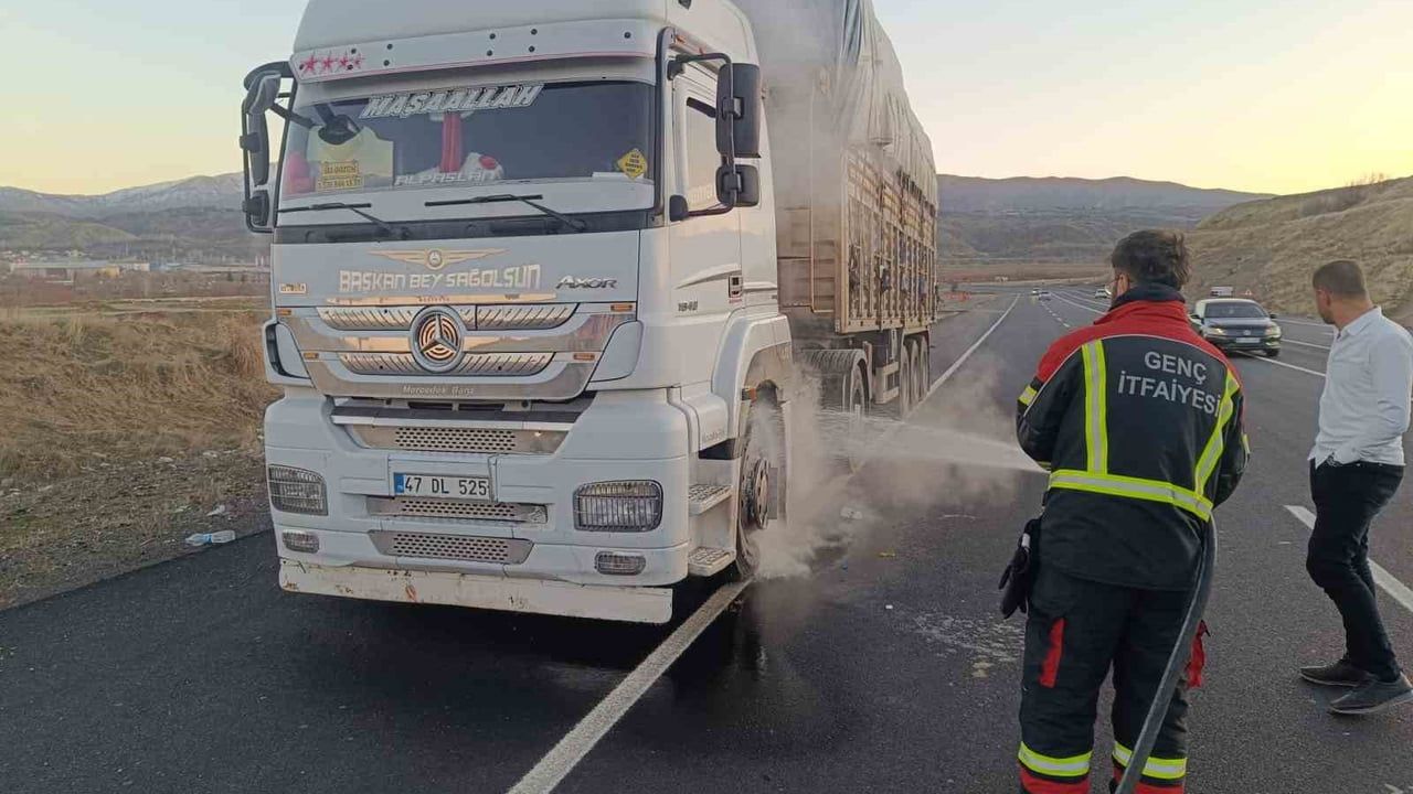 Bingöl'de Tır Yangını Paniği — Facia Son Anda Önlendi