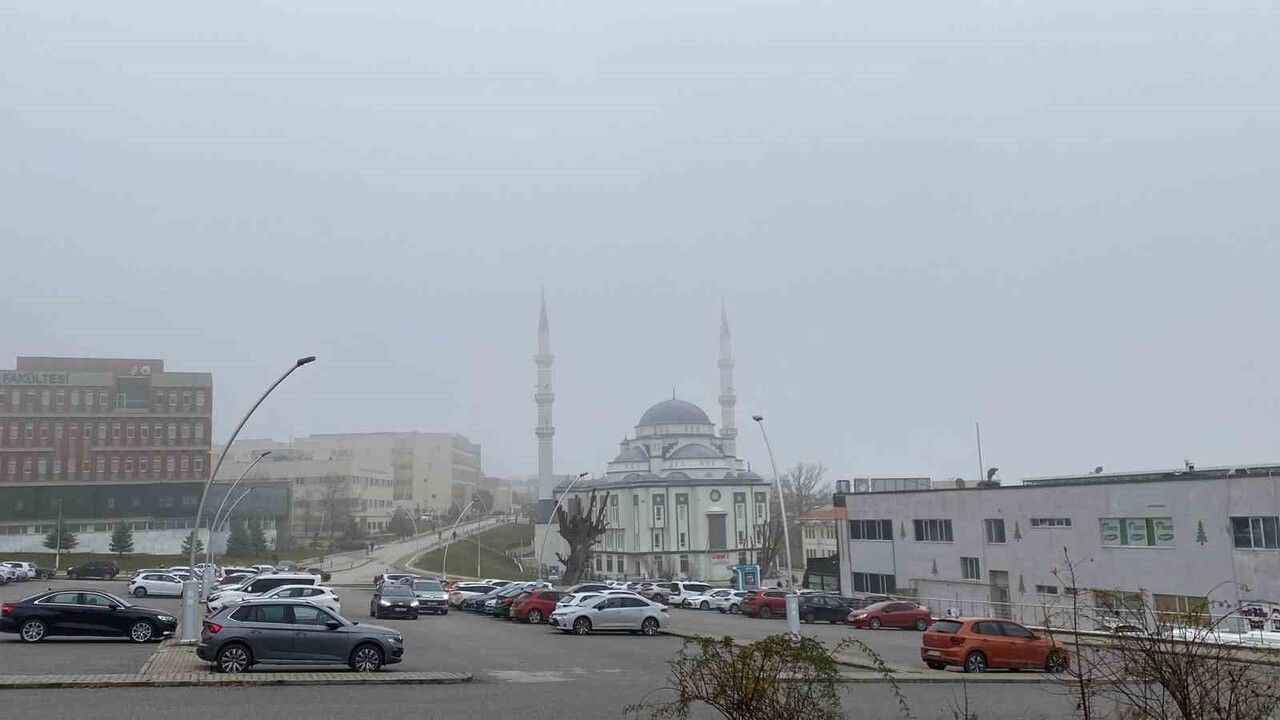 Bolu Sis Denizi Altında — Kent Dronla Havadan Görüntülendi