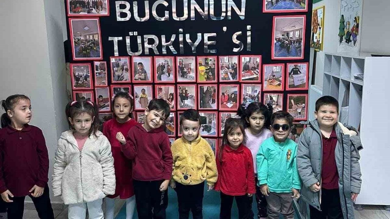 Bozkır'da Anaokulu Öğrencileri Yerli Savunma Sanayi Maketlerini Sergiledi