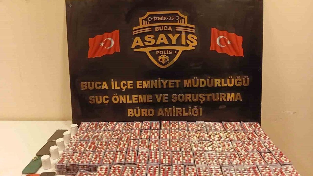 Buca’da 11 bin 296 uyuşturucu hap ele geçirildi: 2 şüpheli gözaltında