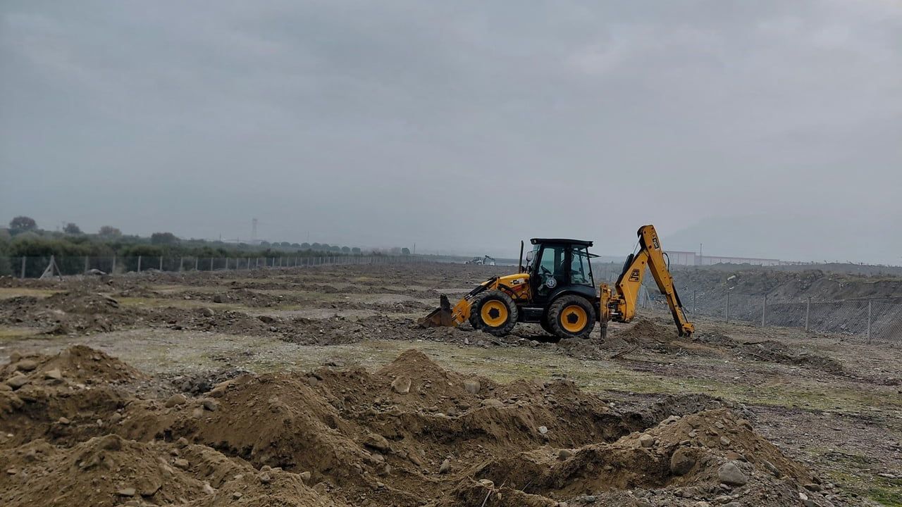 Buharkent'te İlek Bahçesi 2. Etap'ta Altyapı Çalışmaları Sürüyor