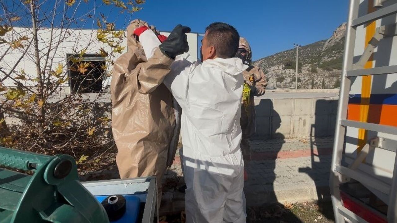 Burdur Bucak Organize Sanayi Bölgesi’nde Gerçeğini Aratmayan Yangın ve KBRN Tatbikatı
