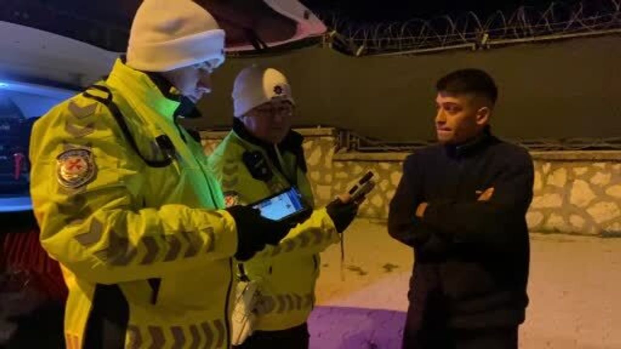 Burdur'da aday sürücünün ehliyeti alkollü yakalanınca iptal edildi