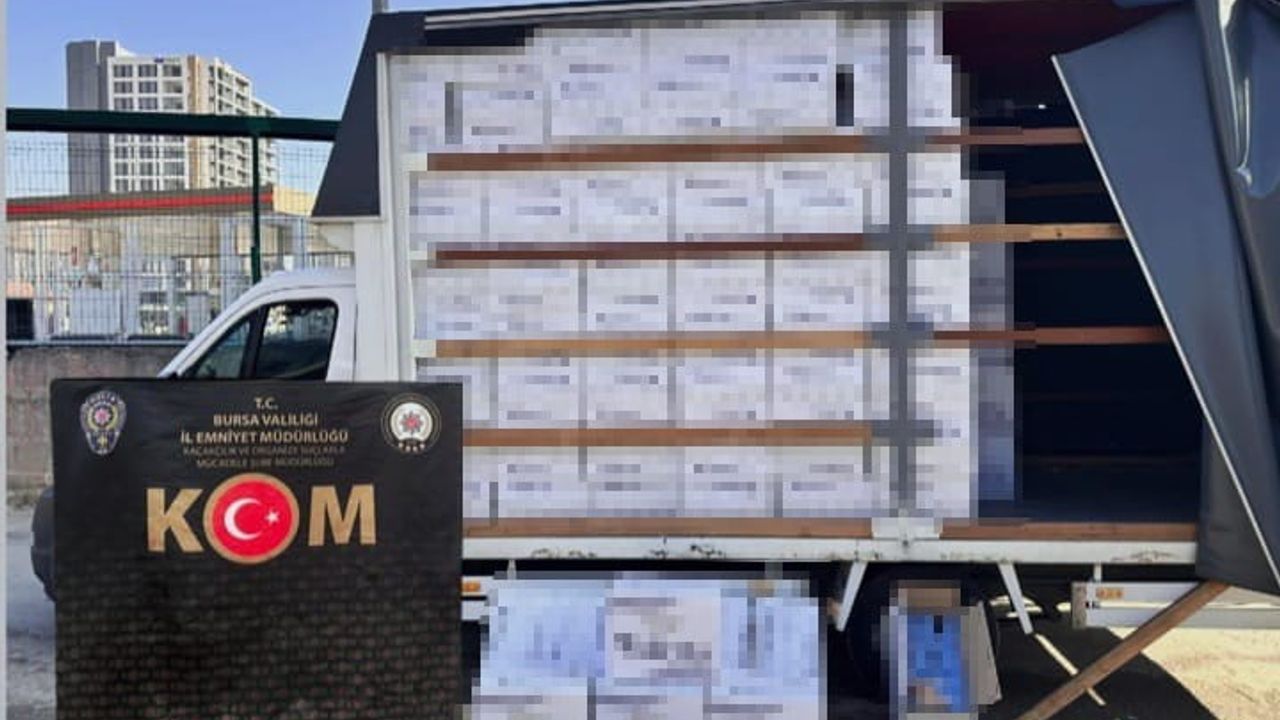 Bursa'da 3 milyon 410 bin kaçak makaron ele geçirildi