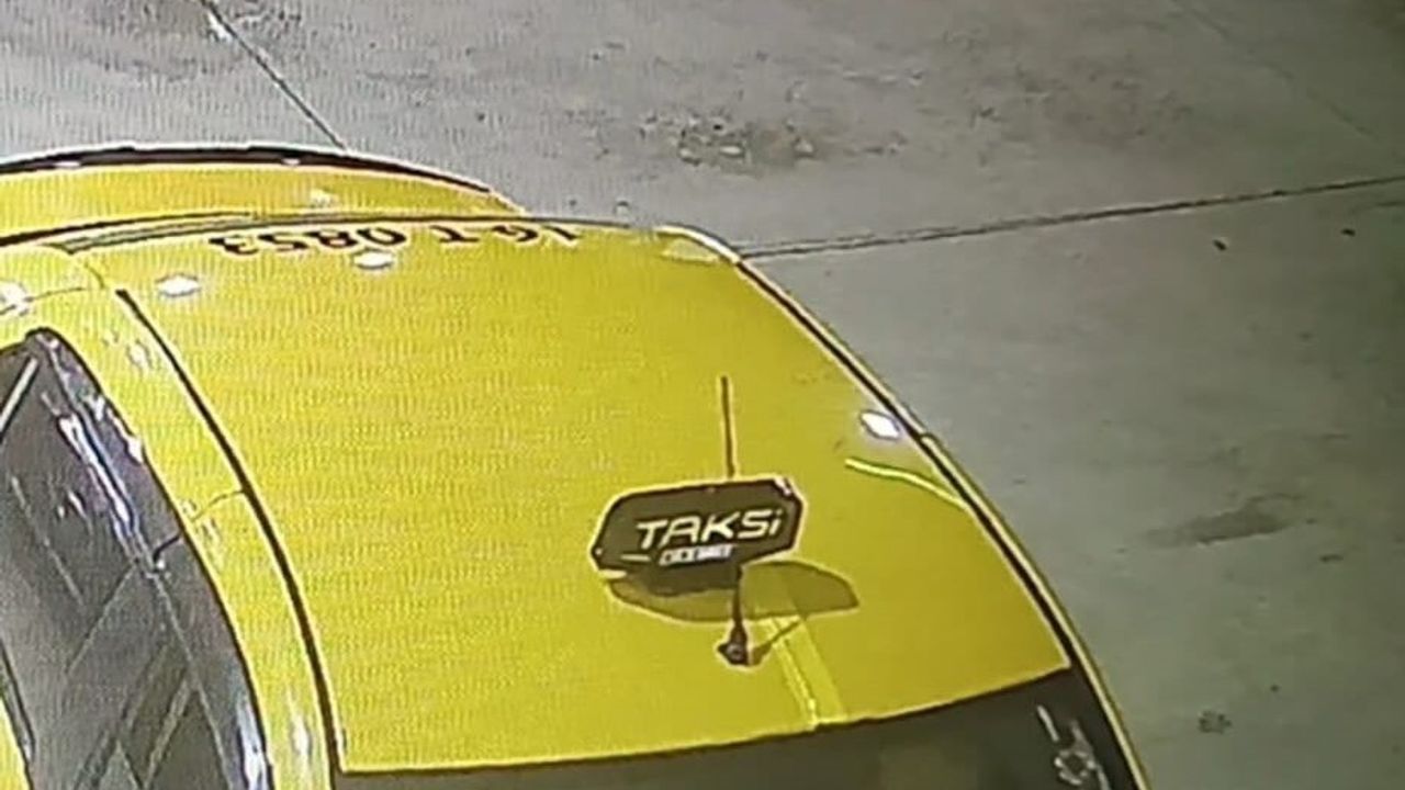 Bursa'da gasbedilen taksinin yeni güvenlik kamerası görüntüleri ortaya çıktı