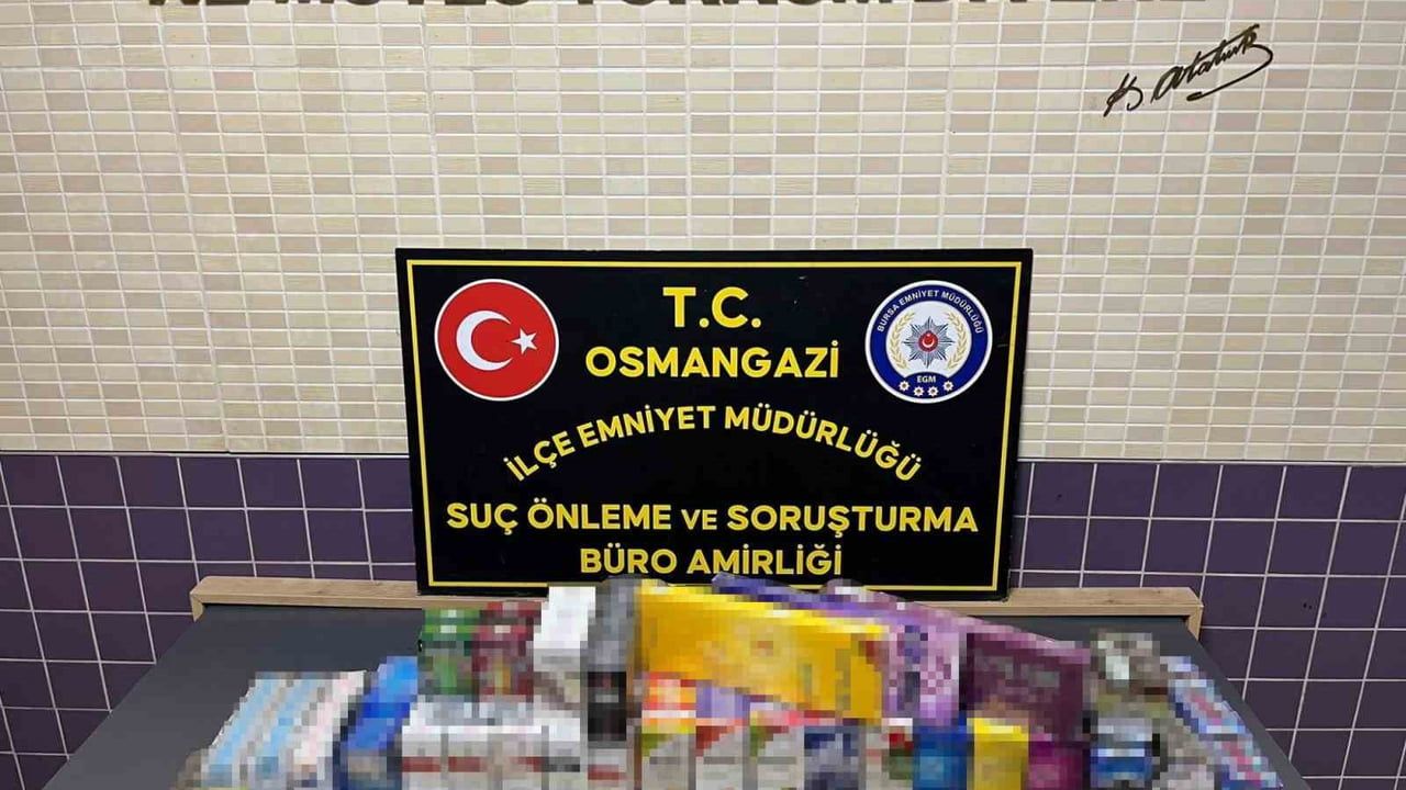 Bursa'da Osmangazi'de 2 Bin Gümrük Kaçağı Sigara Ele Geçirildi