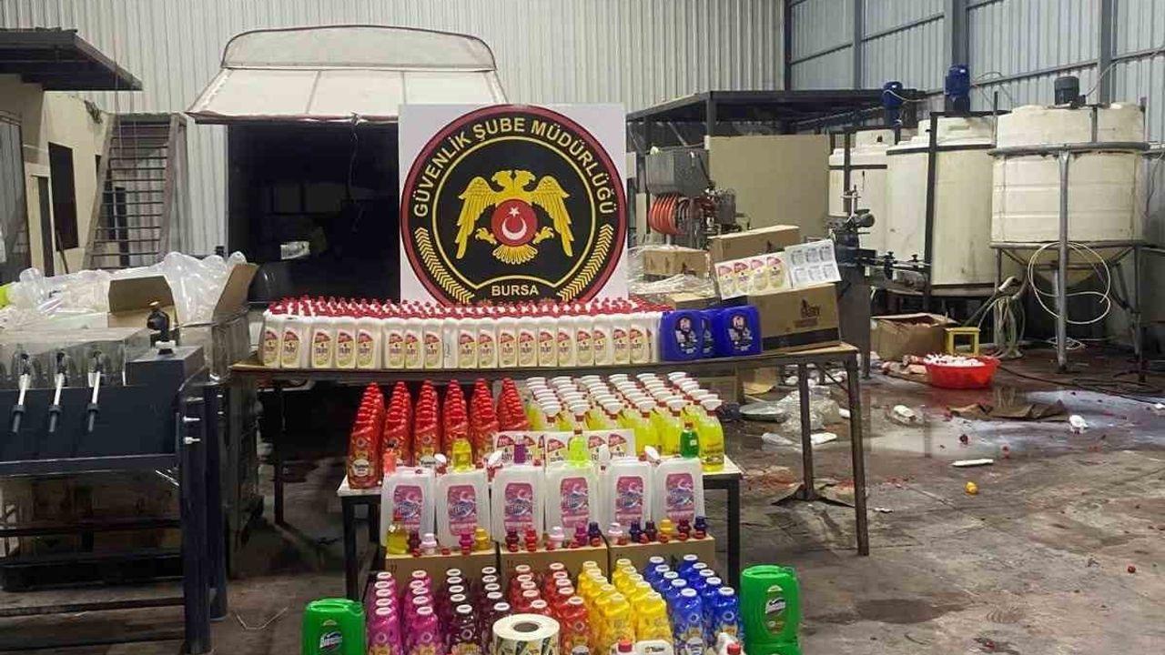 Bursa'da Zehirli Madde ve Sahte Temizlik Operasyonu — 6 Gözaltı