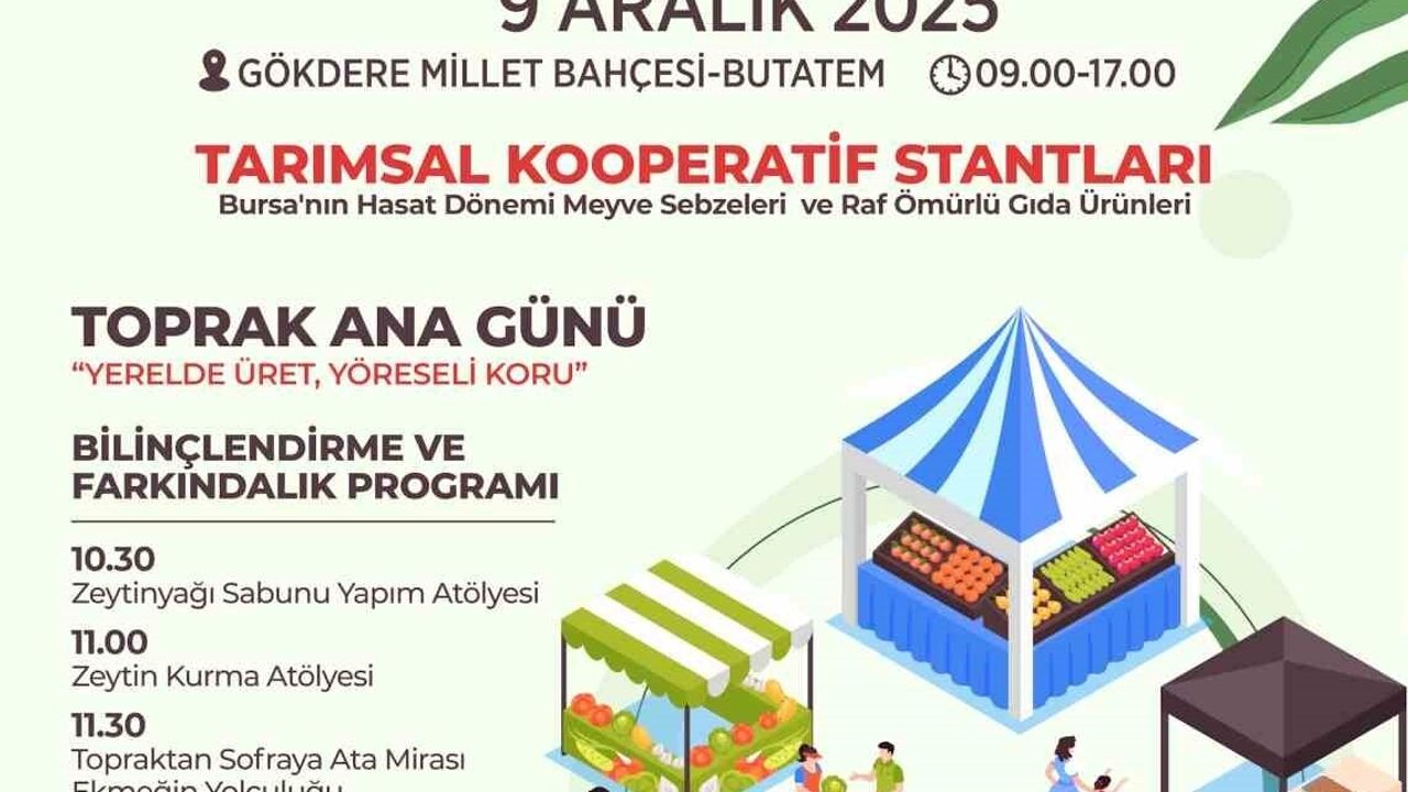 Bursa Tarım Şenliği 9 Aralık'ta — Bursa'nın Lezzetleri Gökdere'de