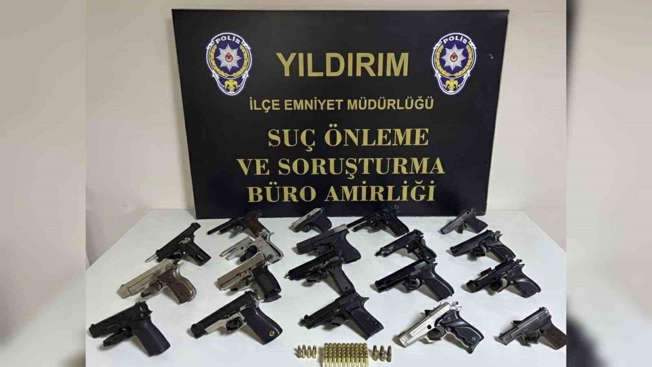 Bursa Yıldırım’da Kaçak Silah Atölyesine Operasyon: 19 Silah Ele Geçirildi