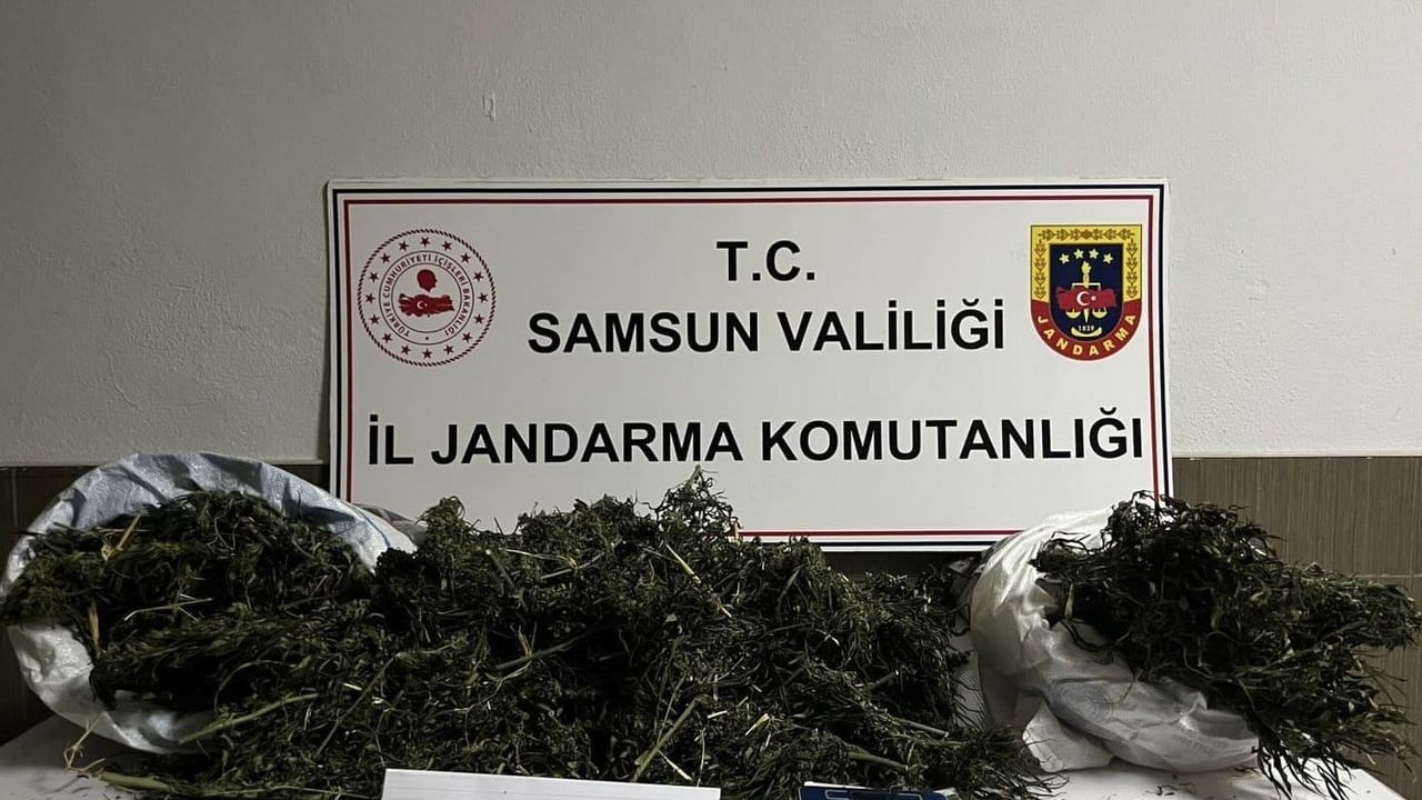 Çarşamba'da Jandarma Operasyonu: 3 kilo 515 gram Esrar Ele Geçirildi