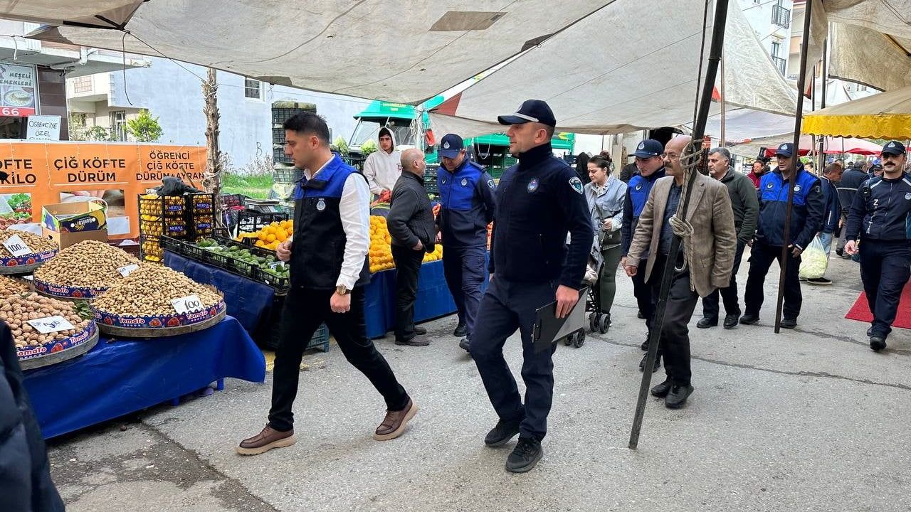 Çayırova'da Pazar Denetimi: Esnafa Fiyat ve Tartı Kontrolü