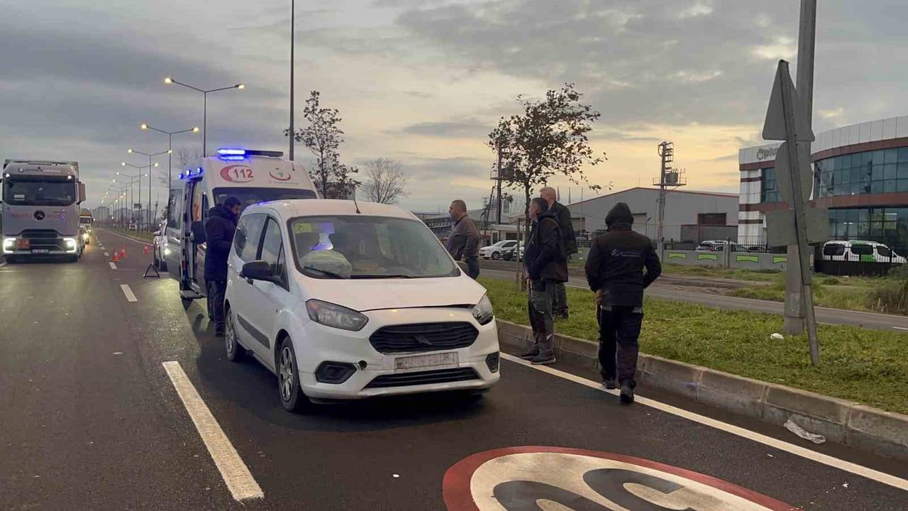 Çorlu'da Başıboş Köpeğe Çarpan Sürücü Yaralandı