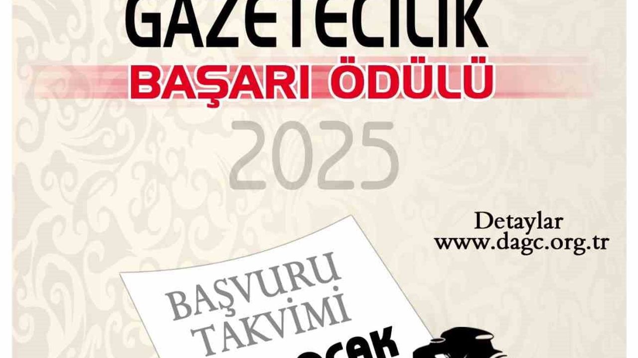 DAGC'den "Gazetecilik Başarı Ödülü 2025" için başvurular başladı