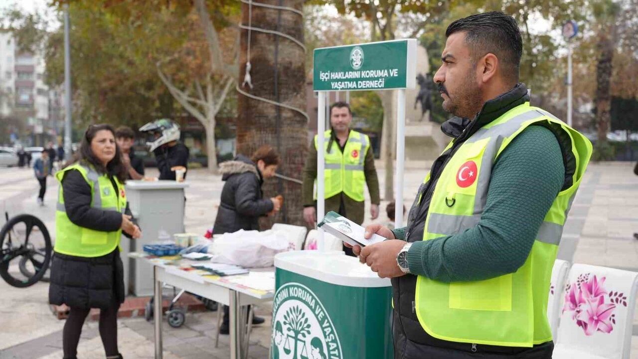 Denizli'de İşçi Hakları İçin Stant Kuruldu — Kemal Galip Başkaya Çağrısı