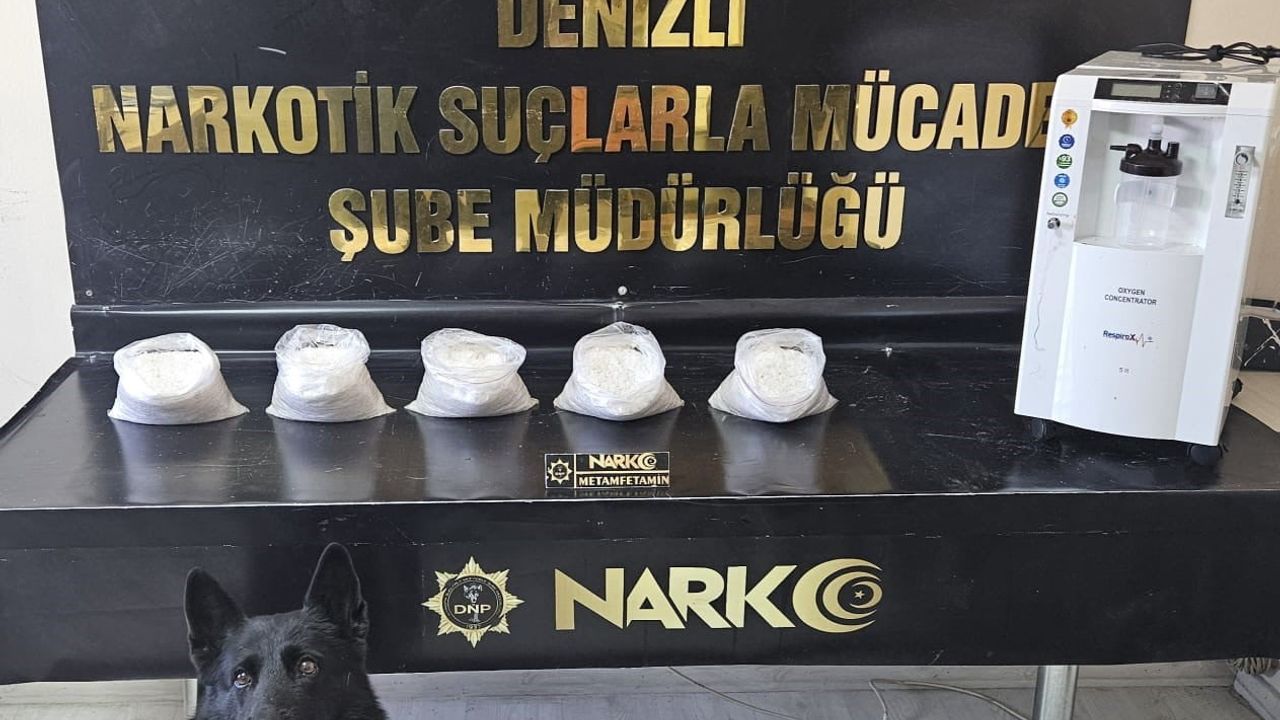 Denizli’de Solunum Cihazından 5 Kilogram Metamfetamin Çıktı