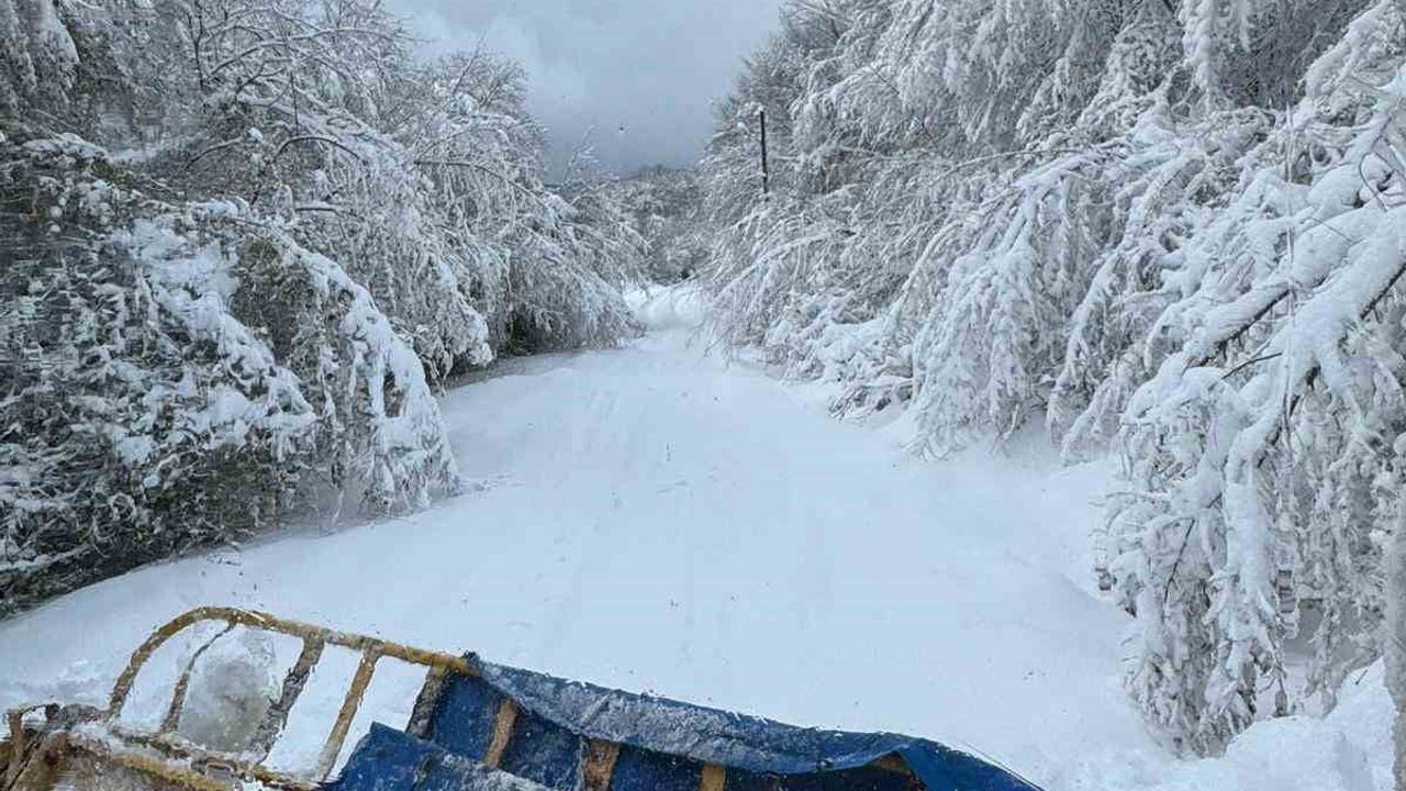 Devrek'te 45 Köy Yolu Kar Nedeniyle Ulaşıma Kapandı