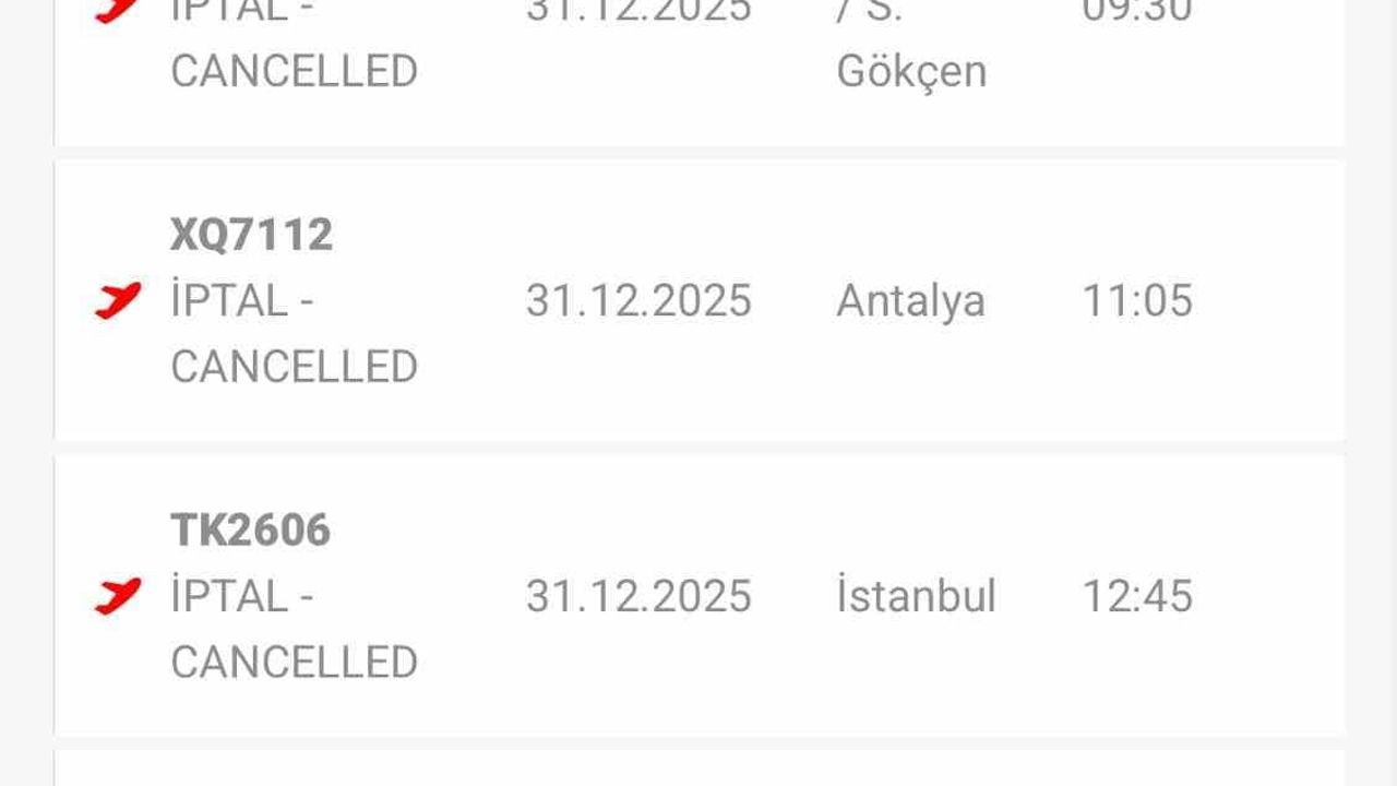 Diyarbakır'da Kar Yağışı Uçuşları Aksattı: 16 Sefer İptal