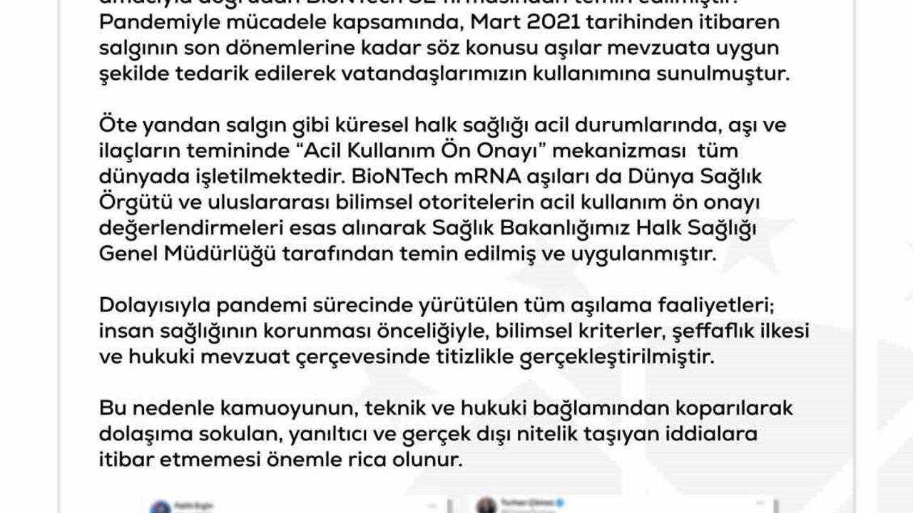 DMM yalanladı: Türkiye'ye BioNTech aşısı gelmedi iddiası asılsız