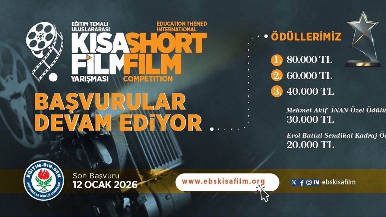 Eğitim Temalı 9. Uluslararası Kısa Film Yarışması — Başvurular 12 Ocak 2026