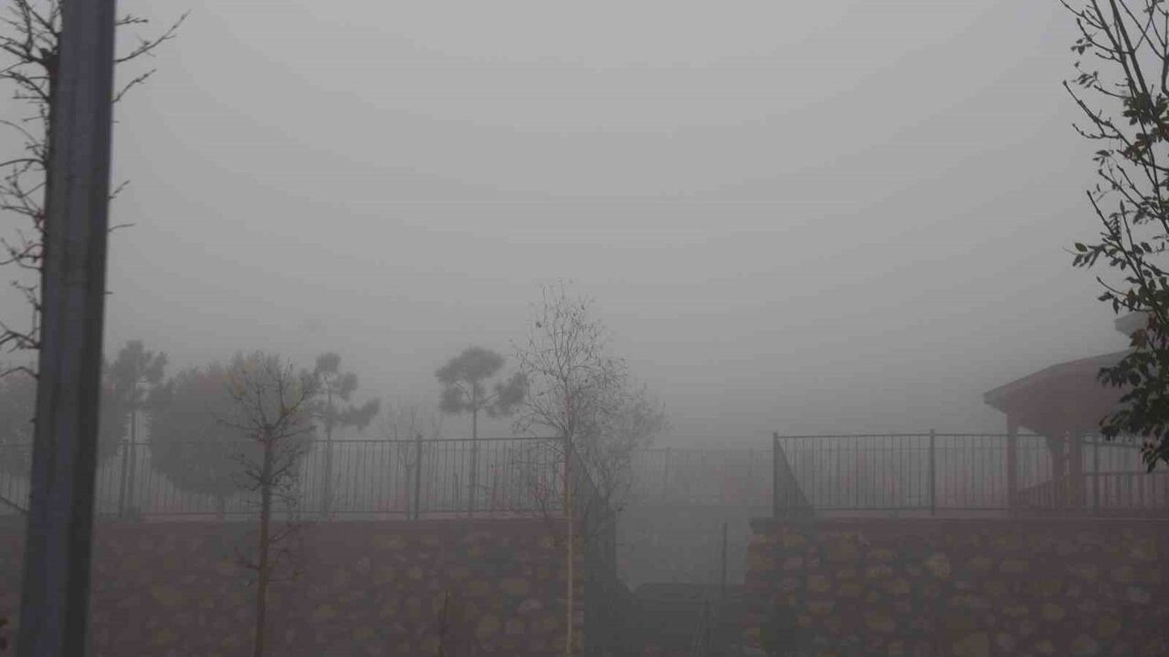 Elazığ'da Yoğun Sis: Görüş Mesafesi 3 Metreye Kadar Düştü