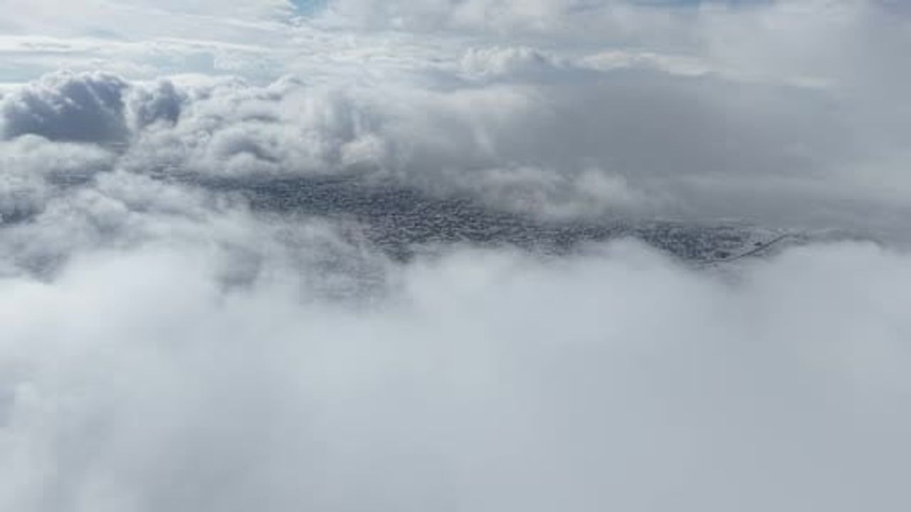 Elazığ Harput'ta Dronla Kar Manzarası: İzlanda ve Norveç'i Aratmadı
