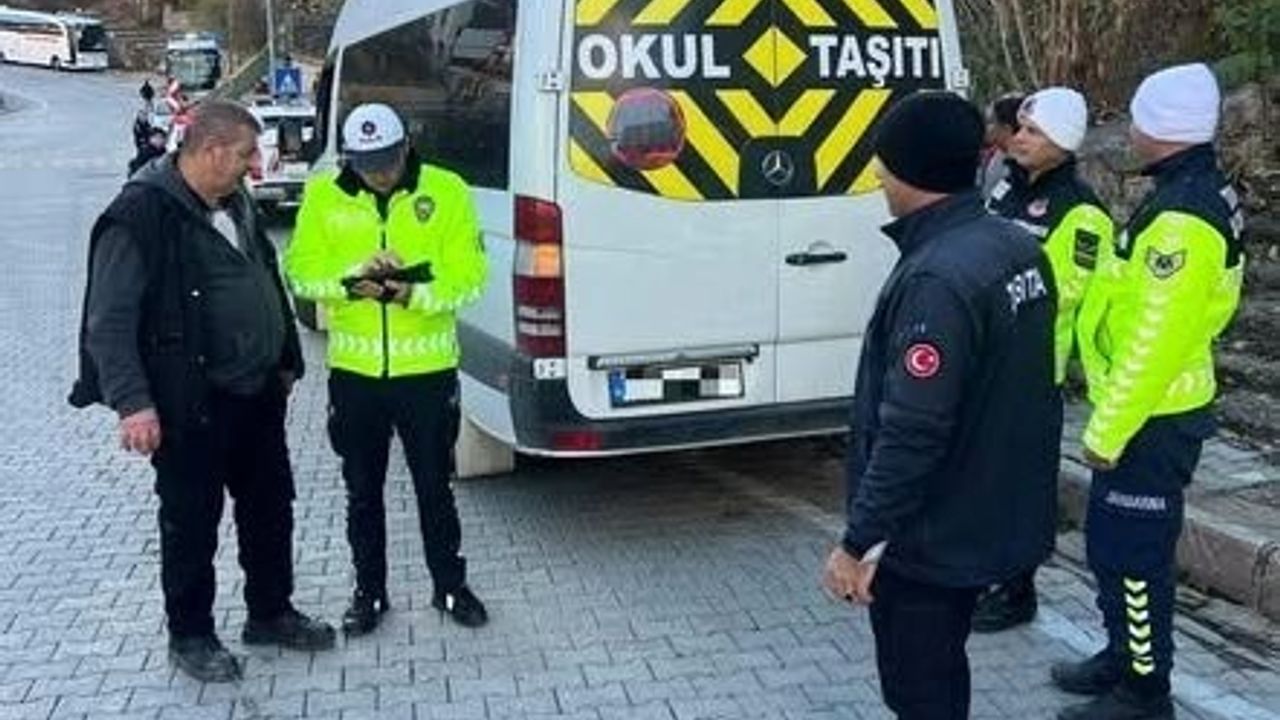 Erzincan’da Servis Araçları Denetimi