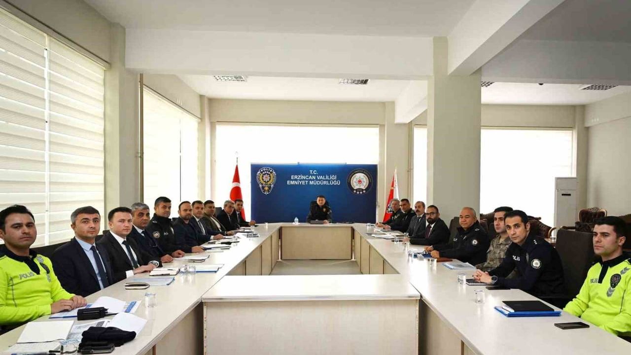 Erzincan'da Yeni Yıl Güvenlik Tedbirleri Planlandı