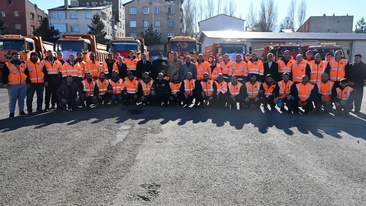 Erzurum'da Karla ve Buzla Mücadele Açılışı Dualarla Gerçekleşti