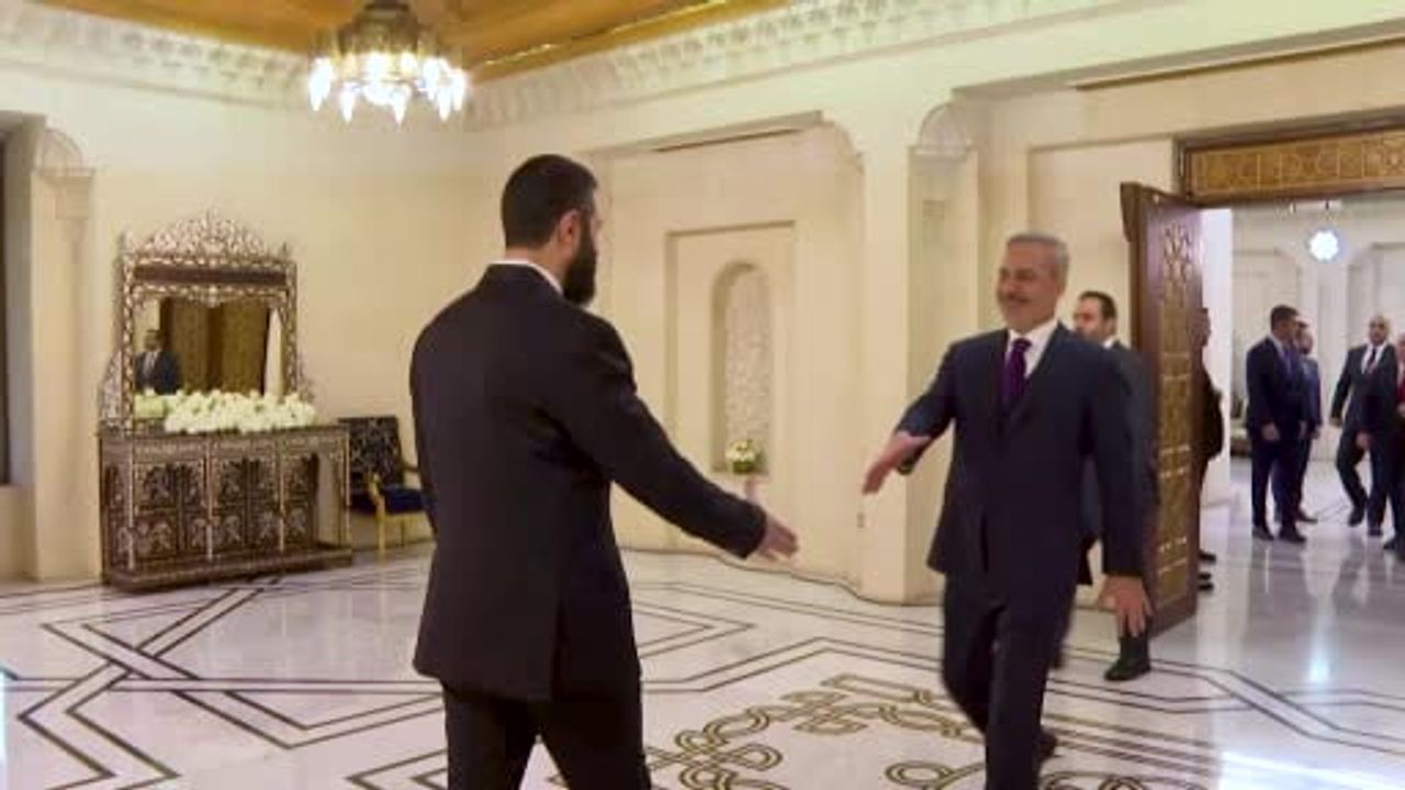 Fidan, Güler ve Kalın Şam’da: Eş-Şara ile Görüştü