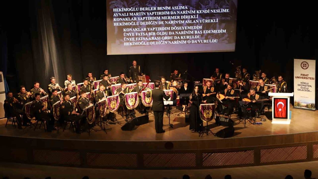 Fırat Üniversitesi 50. Yılında Bando Konseriyle Coştu