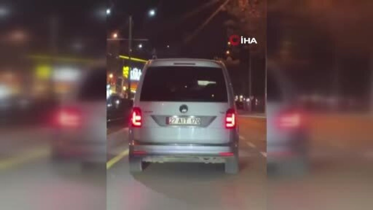 Gaziantep'te makas atan sürücüye trafik idari para cezası