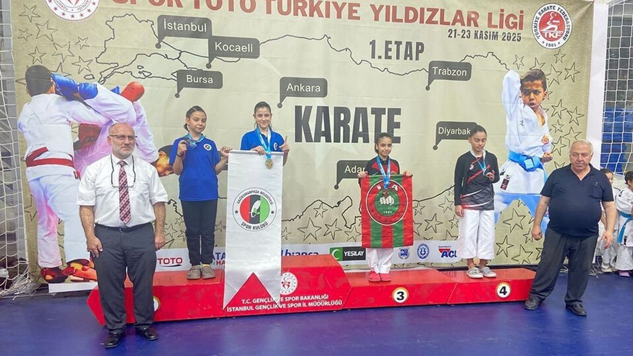 Gaziosmanpaşalı Karateciler Türkiye Yıldızlar Ligi'nde 14 Madalya Kazandı