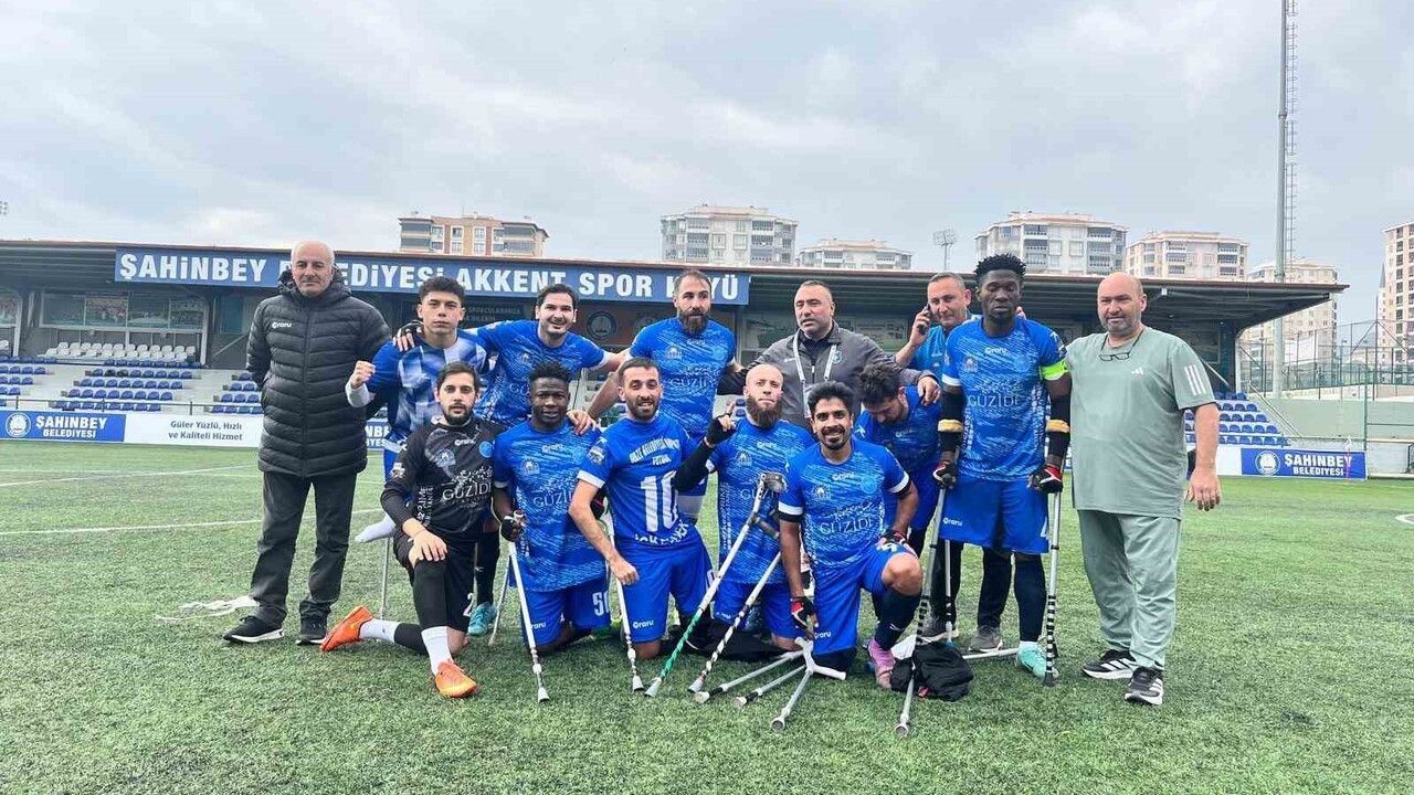 Gebze Belediyesi Ampute Futbol Takımı sezona 2-1'lik galibiyetle başladı