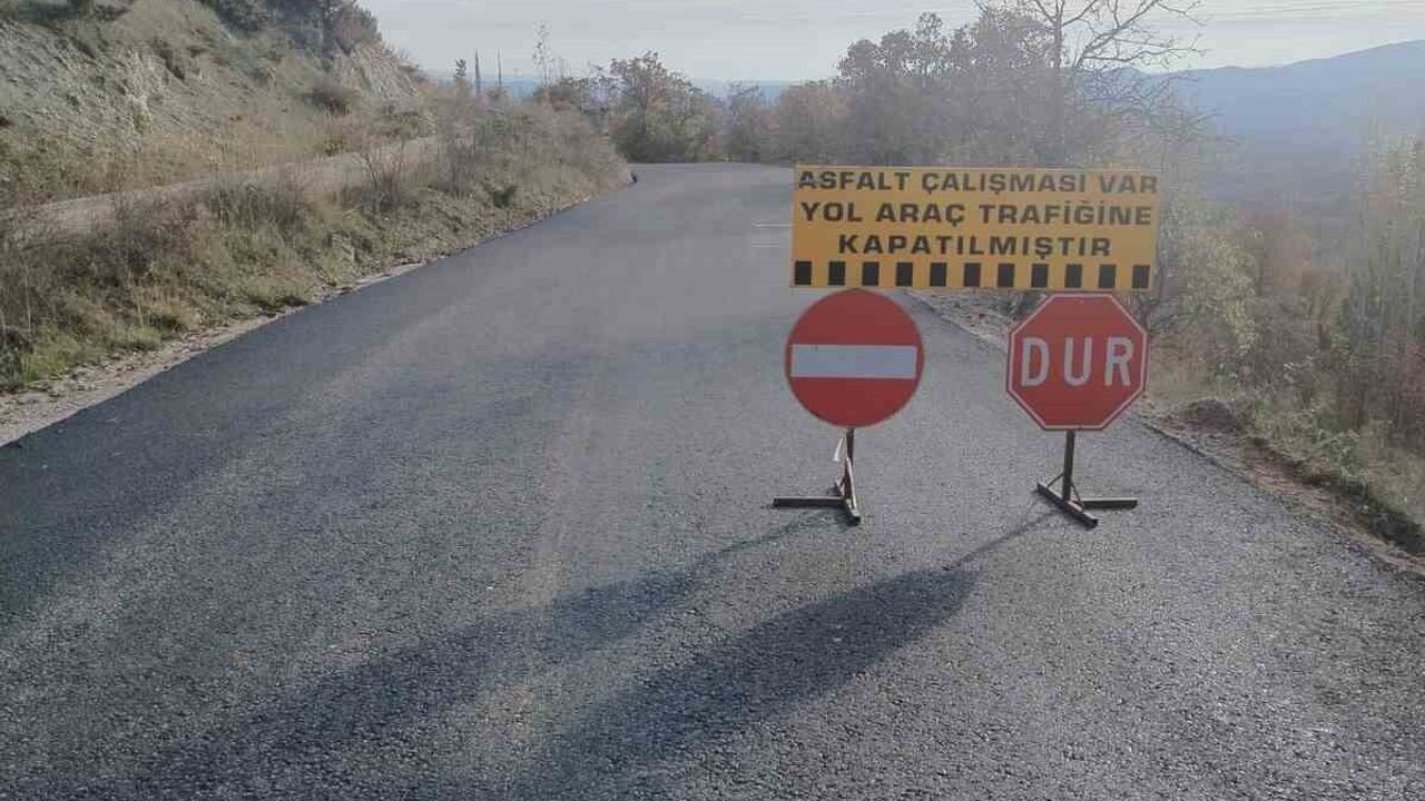 Gediz'de 11 Yıllık Yol Sorunu Asfaltlandı